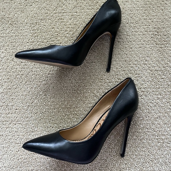 Sam Edelman Danna Pointed Toe Black Heels Size 7.5 - Picture 5 of 12